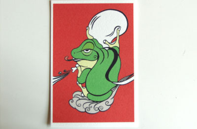 月蛙　ポストカード　『風蛙』』［10010］