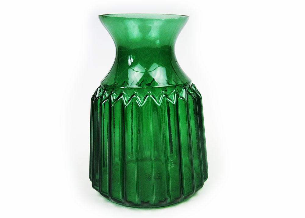 フラワーベース　緑のガラスの花瓶　ベルデ・ボトルベース ［CV-HD-63-1902］