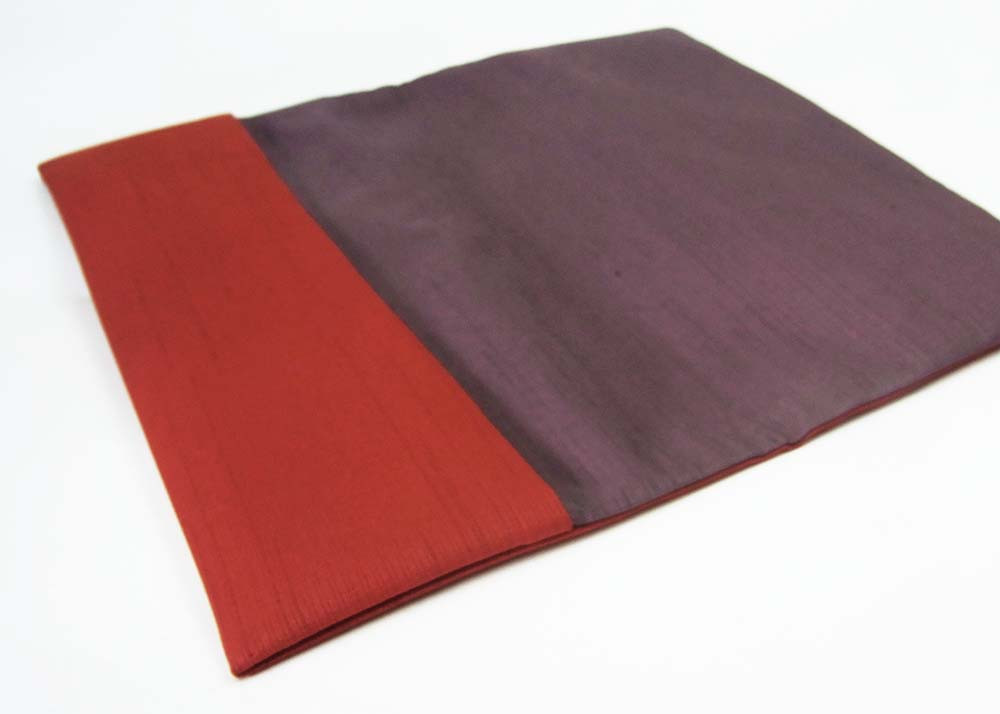金封ふくさ 紬 リバーシブル　紅X紫　tf50133-002-1906